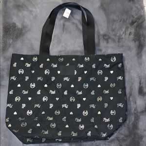 PINK reusable shopping bag.